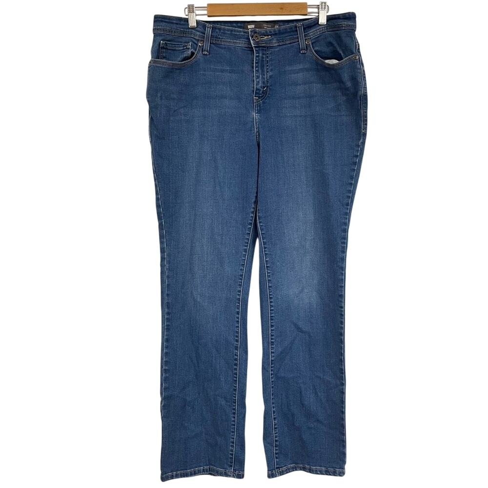 Levi’s 550 Straight Defined Waist Womens Jeans 18W High Rise Medium Wash